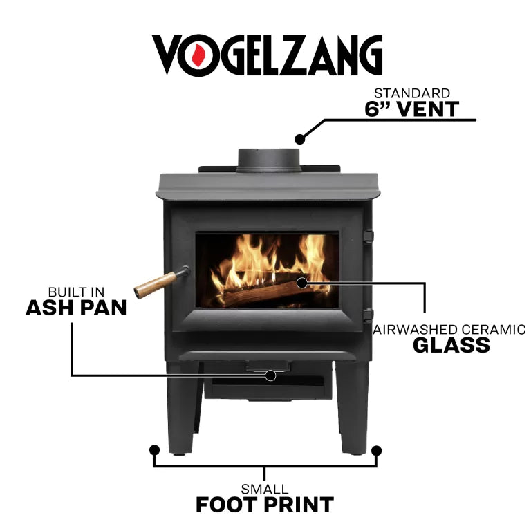 Vogelzang VG1120-L Wood Stove 2020 EPA Certified